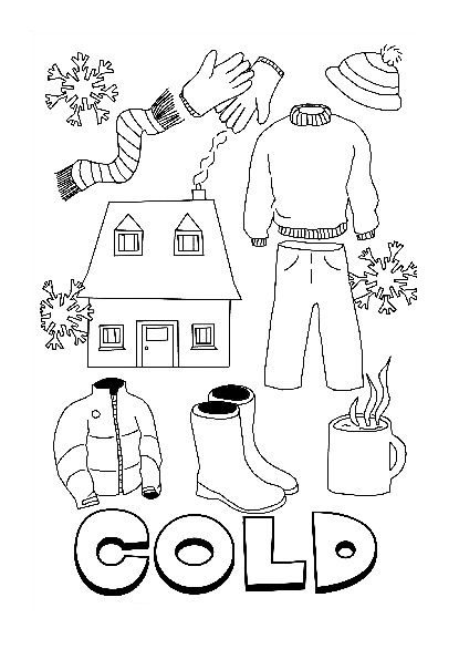 winter weather coloring pages