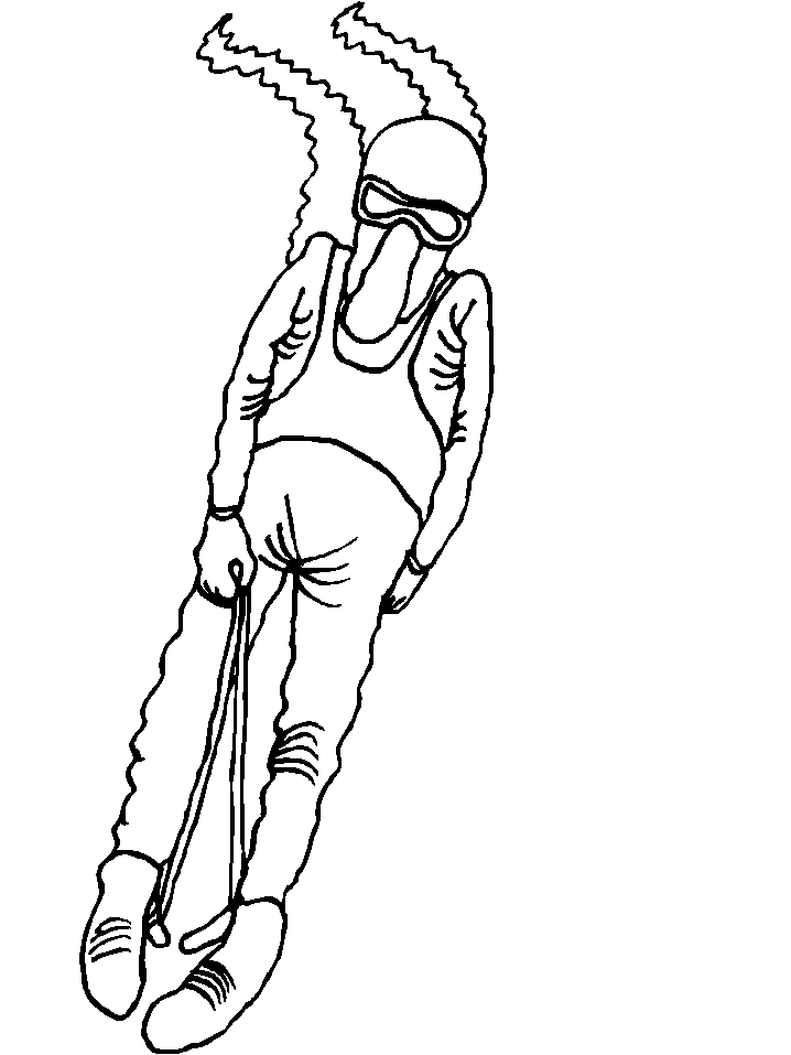 Winter Sports Skiing Coloring Pages
