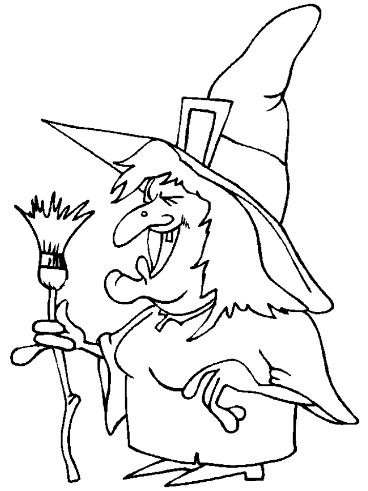 Witch Coloring Pages For Kids