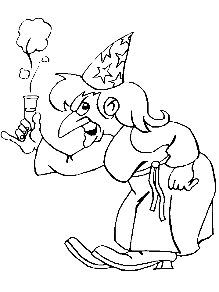 Witch Coloring Pages