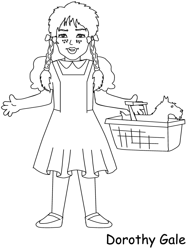Wizard Of Oz Cartoons Coloring Page