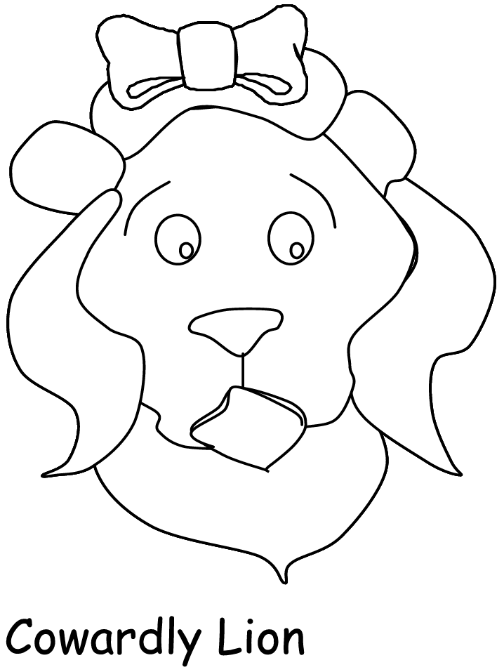 Wizard Of Oz Cartoons Coloring Page For Kids