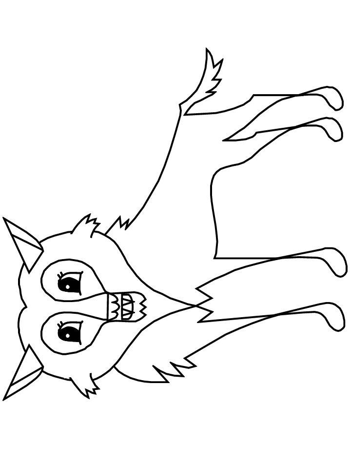 Wolf Animals Coloring Pages
