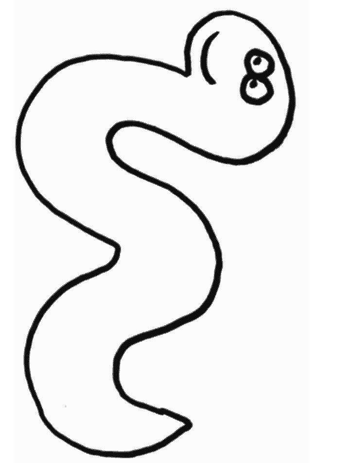 Worm Coloring Pages