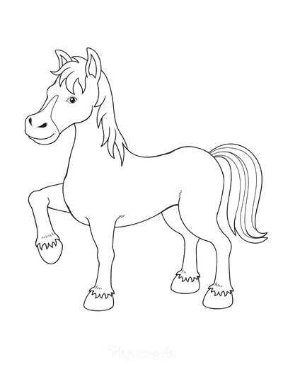 www horse coloring pages com