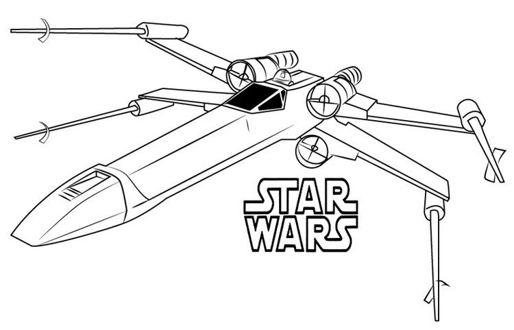 X Wing Coloring Page