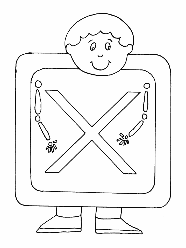 X Xray Alphabet Coloring Pages | Coloring Page Book