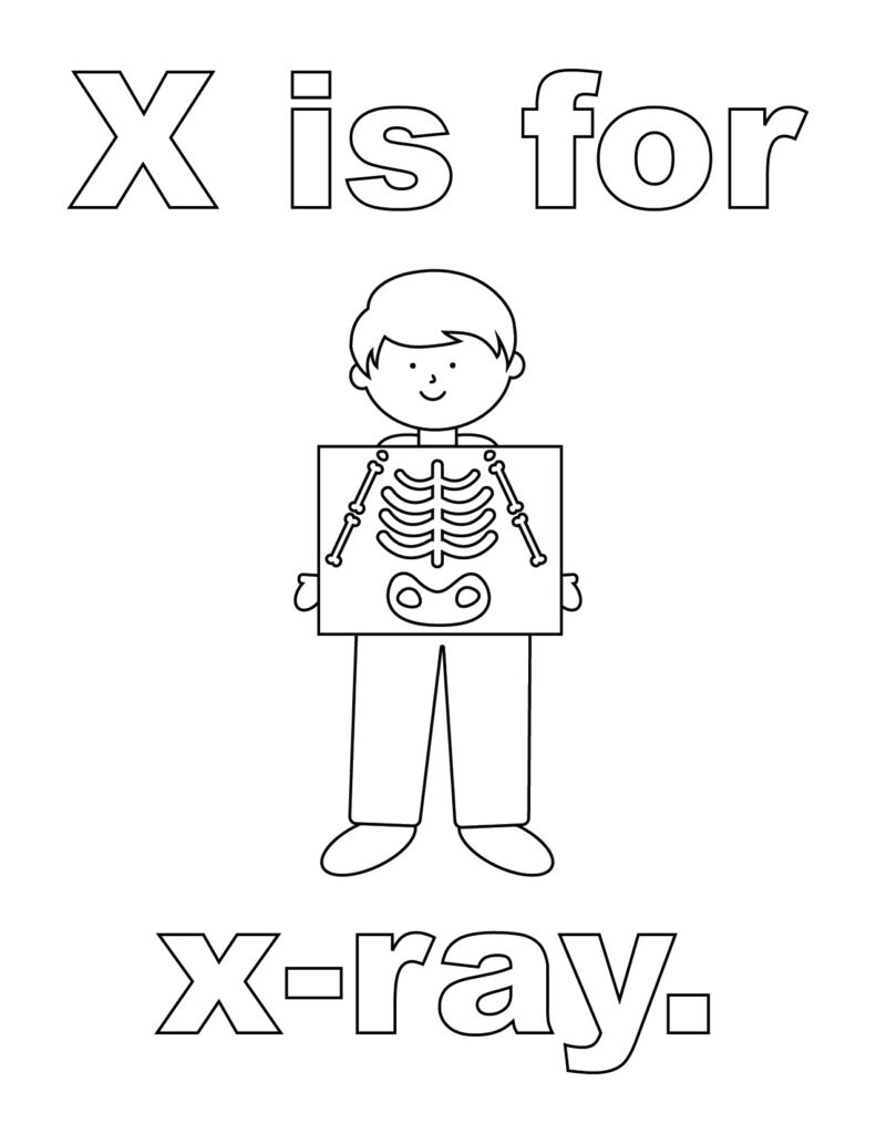 Xray Coloring Page