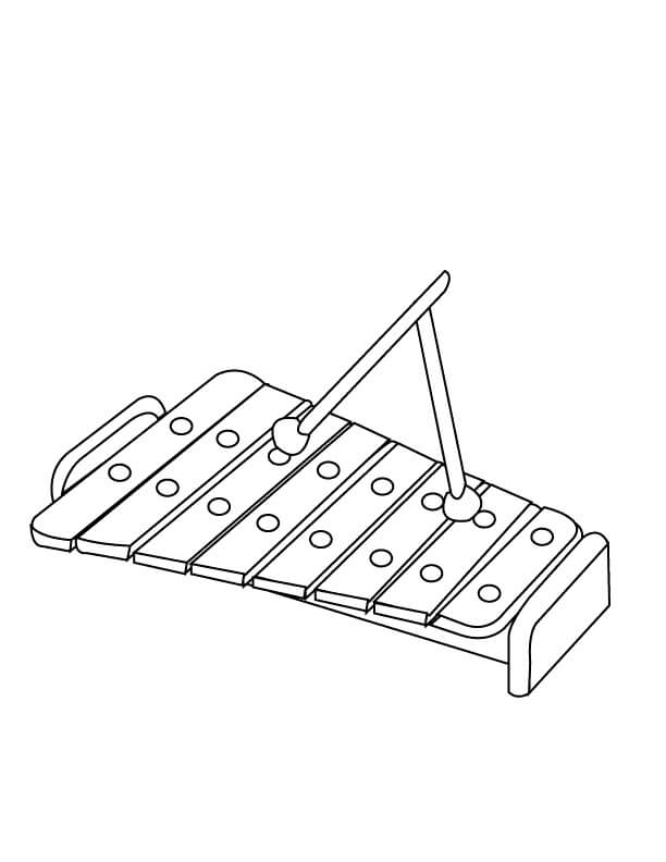 Xylophone Coloring Page