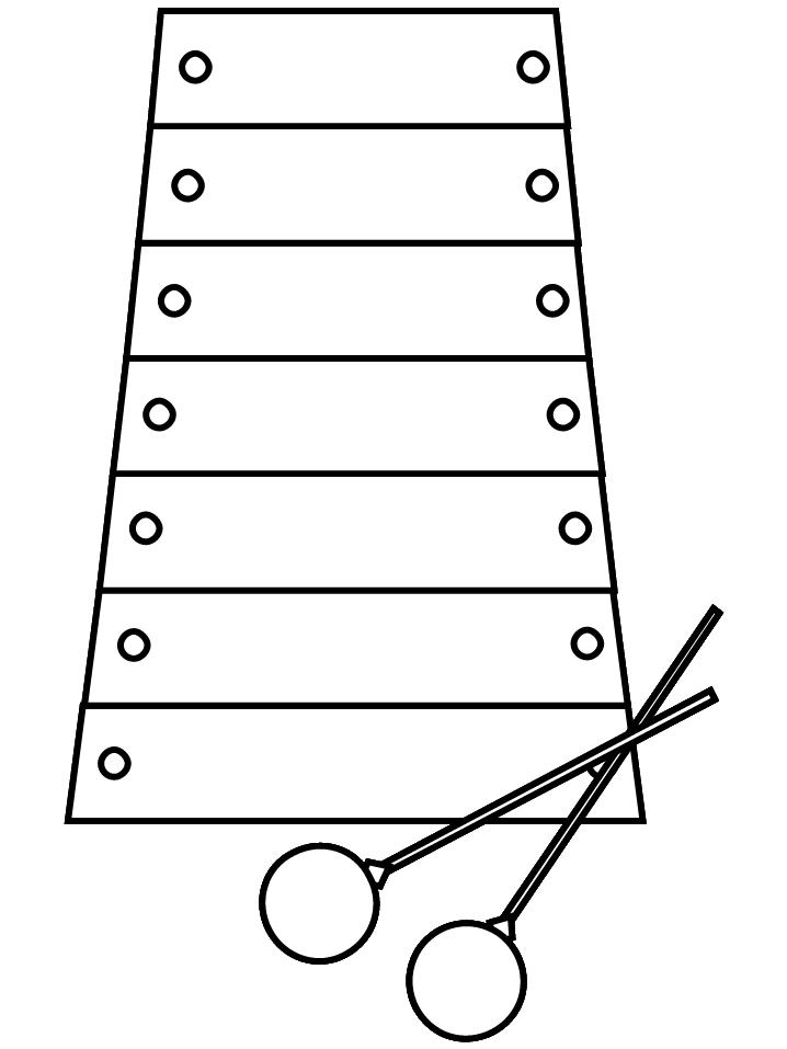 Xylophone Music Coloring Pages