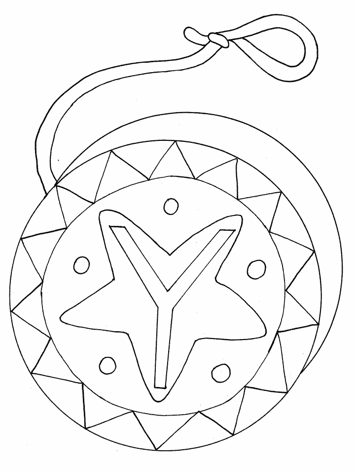 Y Yoyo Alphabet Coloring Pages