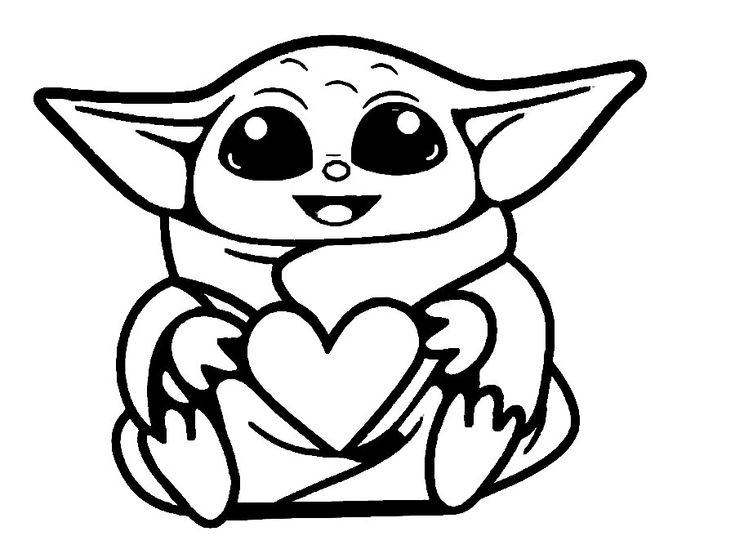 Yoda Coloring Page