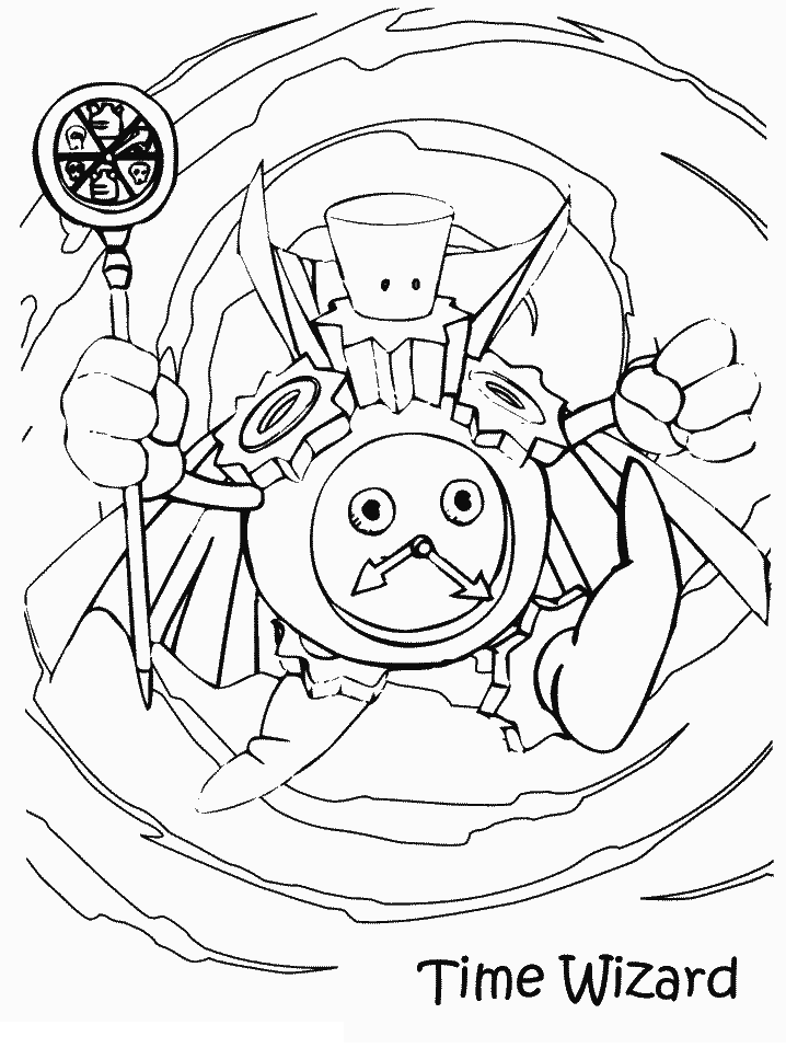 Yugioh Time Wizard Coloring Pages