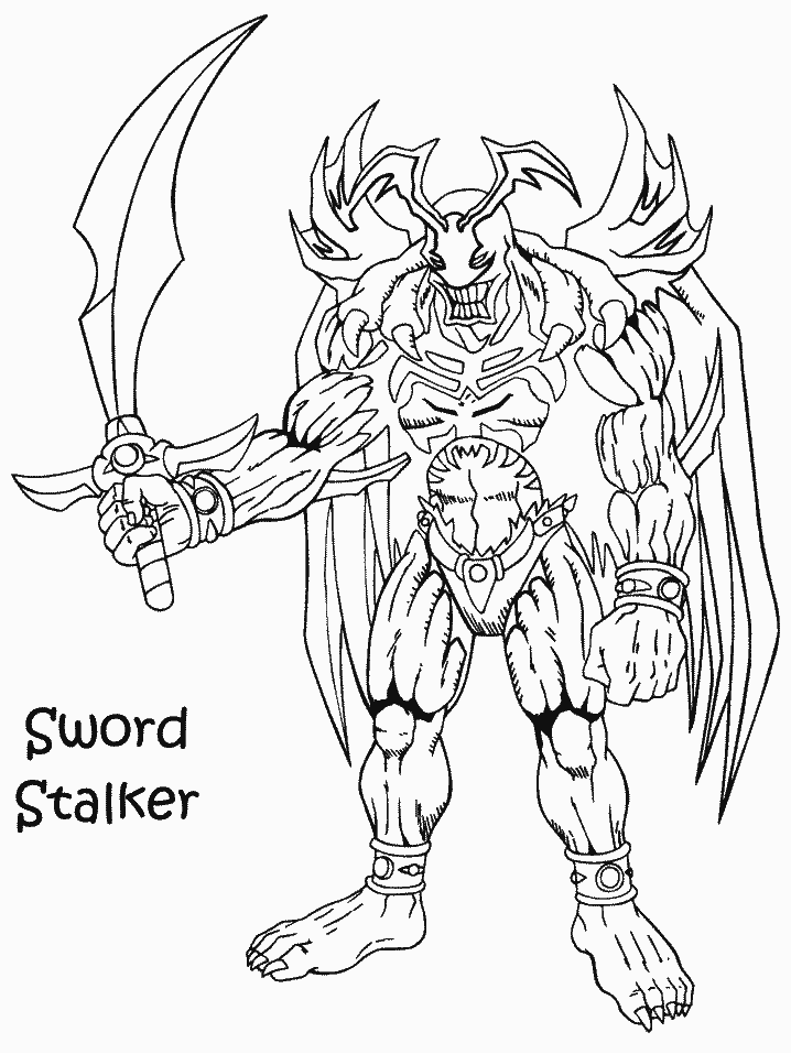 Yugioh Sword Stalker Coloring Pages