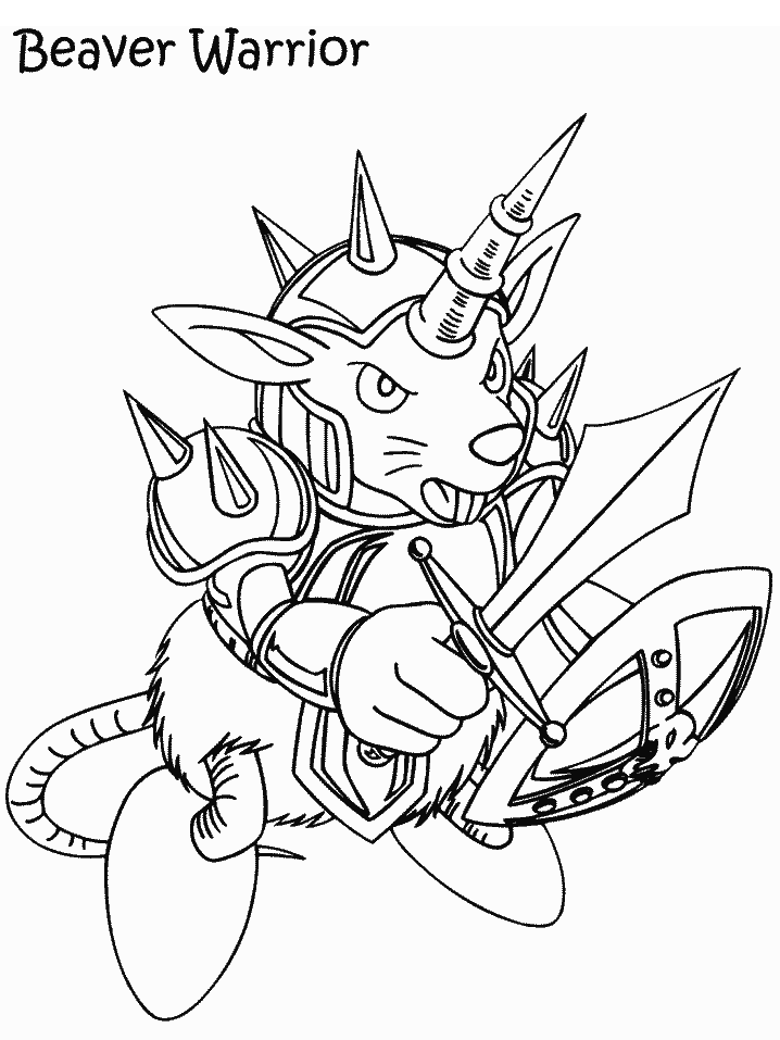 Yugioh Beaver Warrior Coloring Pages