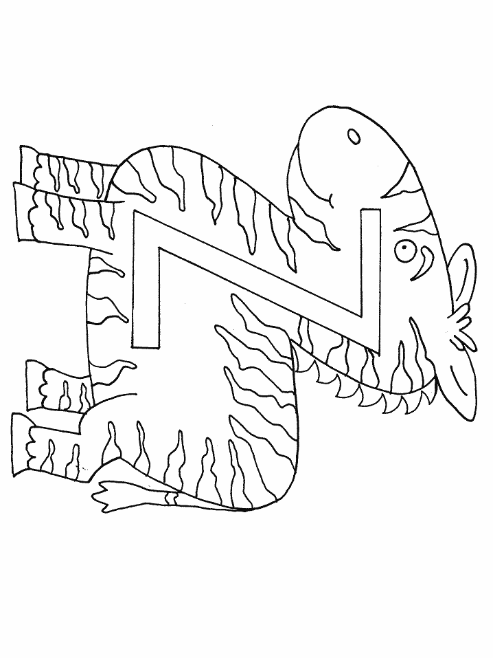 Z Zebra Alphabet Coloring Pages