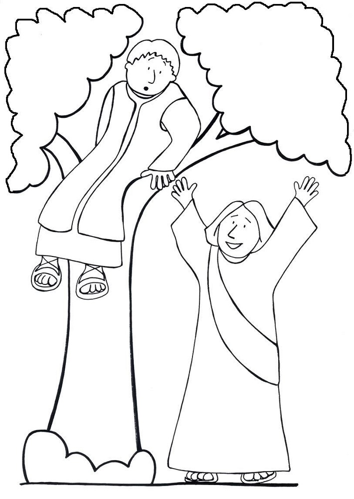 Zacchaeus Coloring Page