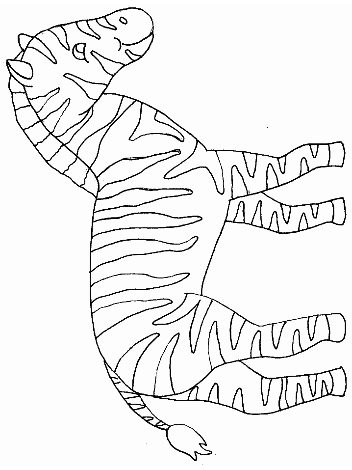 Zebra Animals Coloring Pages