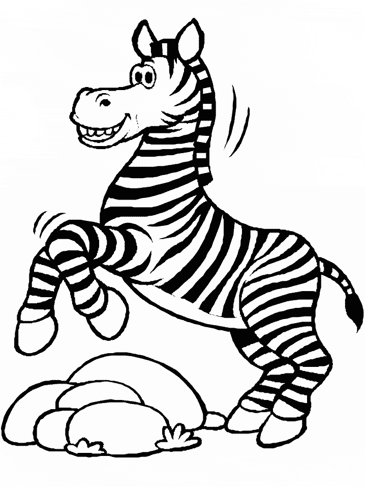 Cute Zebra Coloring Pages