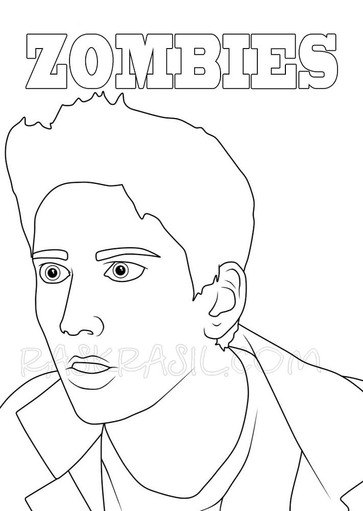zed zombie coloring pages