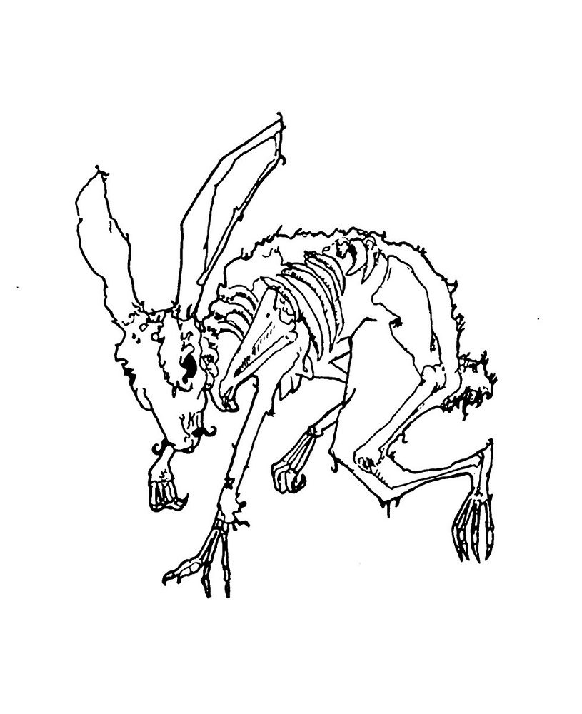 zombie animals coloring pages