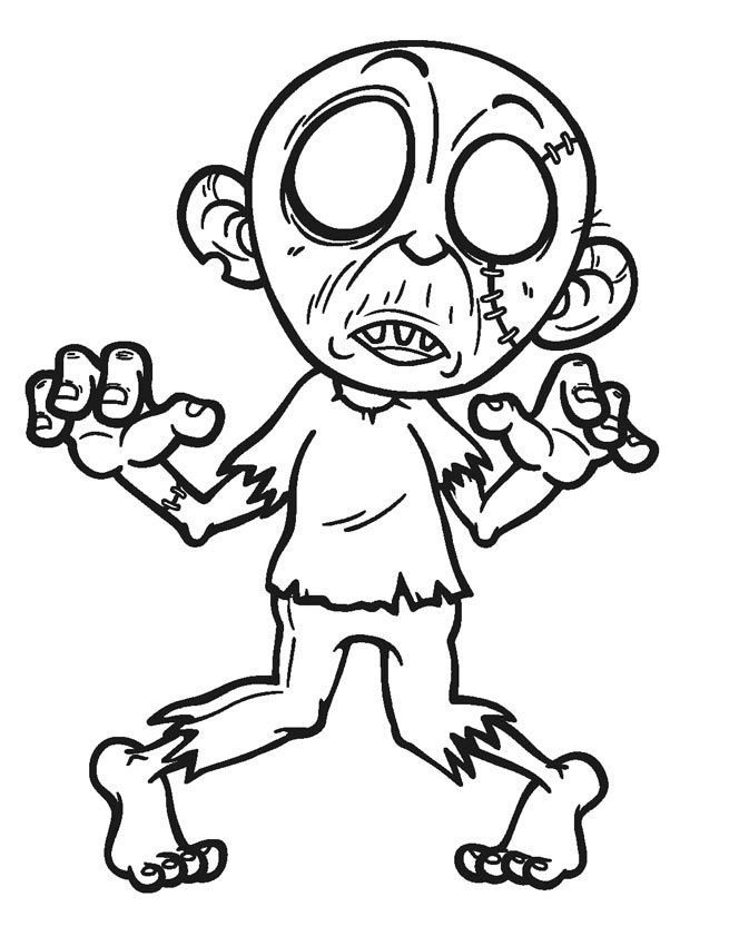 zombie bub coloring pages
