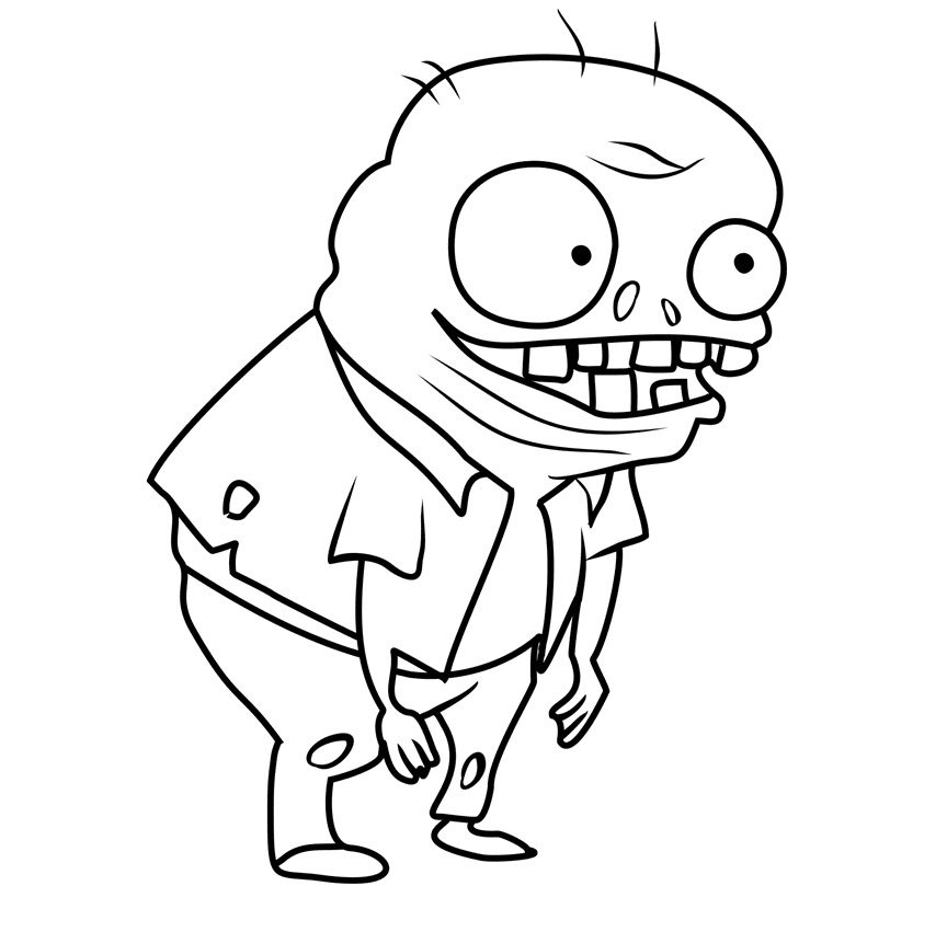 zombie coloring pages baby