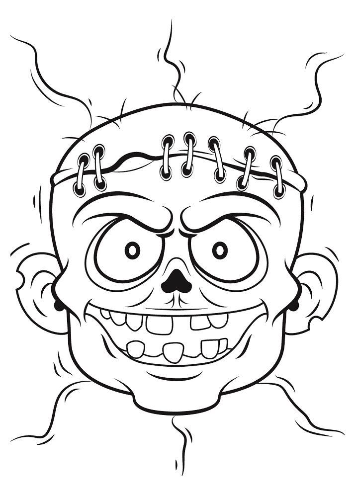 zombie coloring pages for kids free
