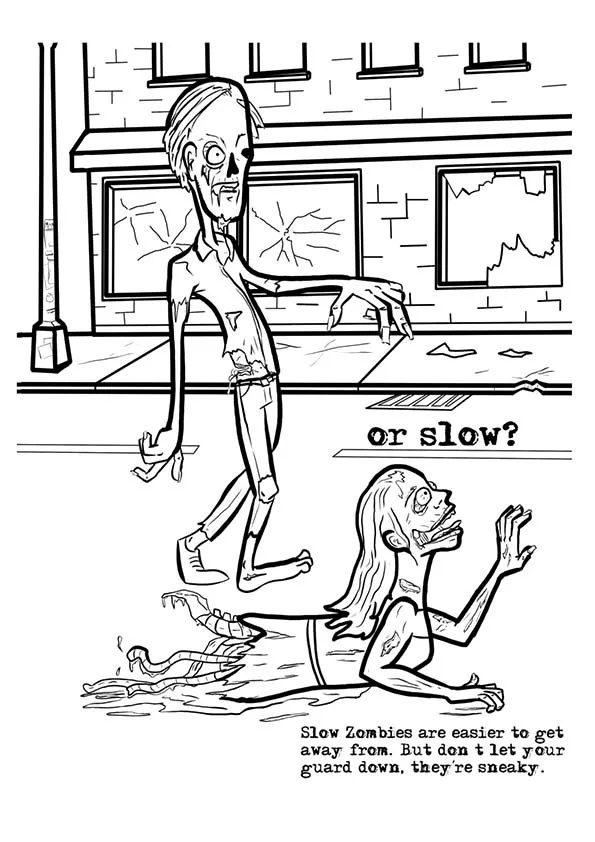 zombie coloring pages for older kids