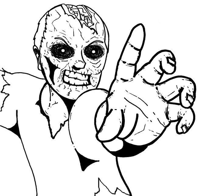 zombie coloring pages pdf