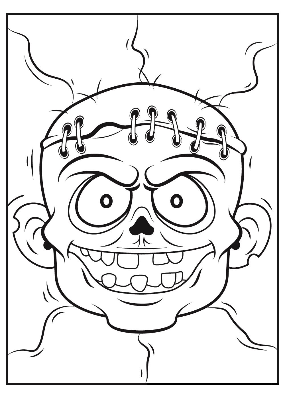 zombie coloring pages