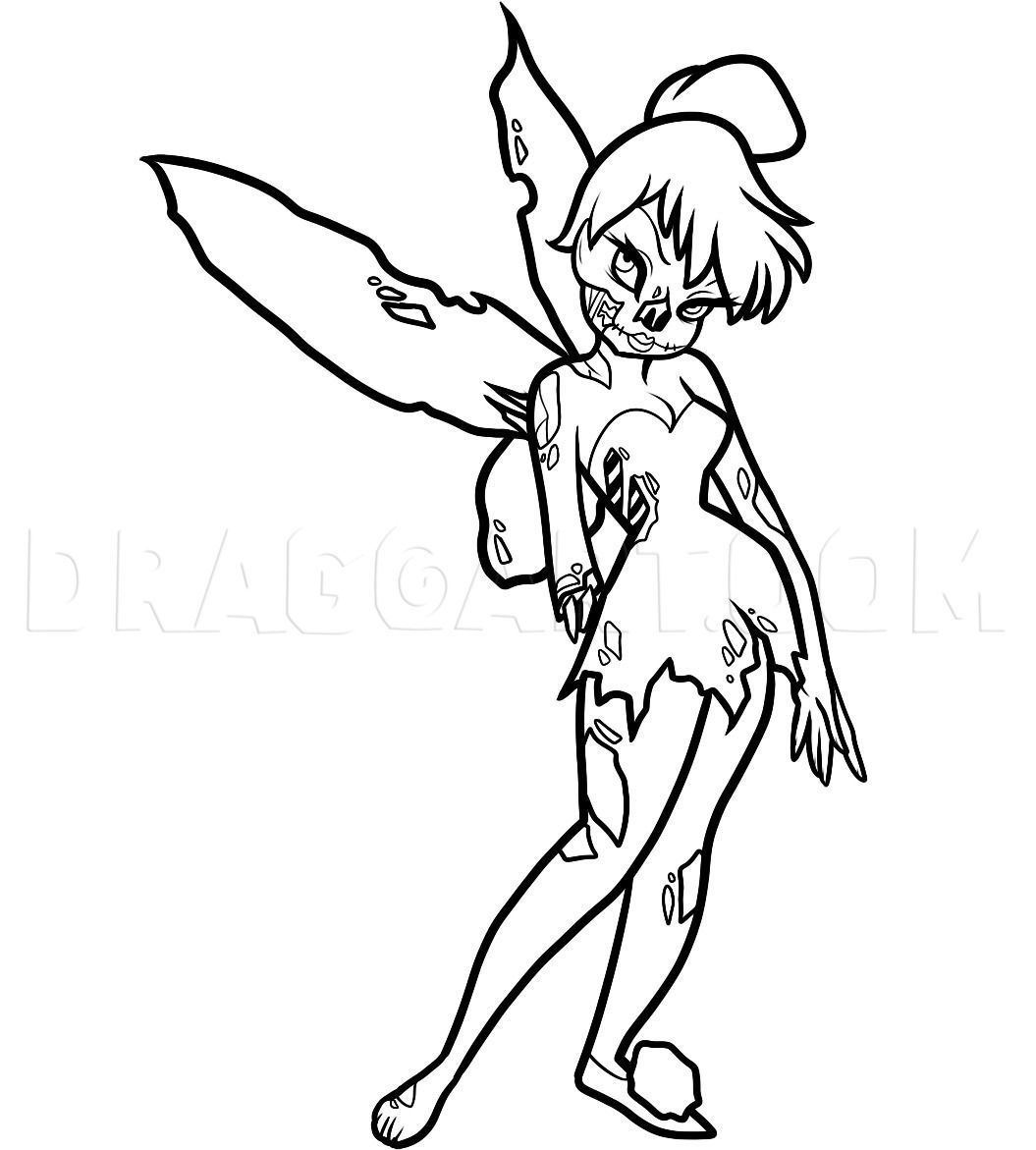 zombie disney princess coloring pages