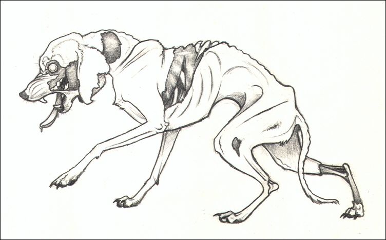 zombie dogs coloring pages