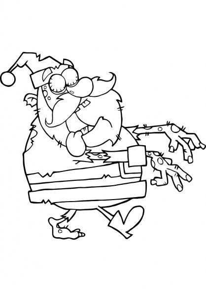 zombie elves coloring pages