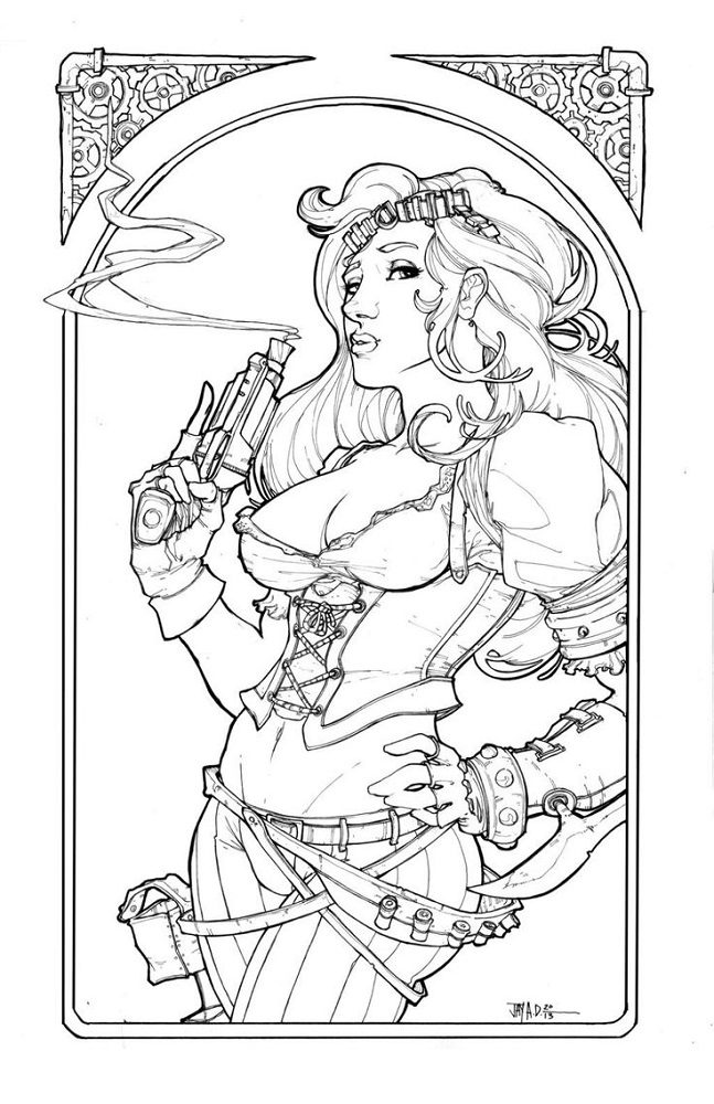 zombie hunter coloring pages