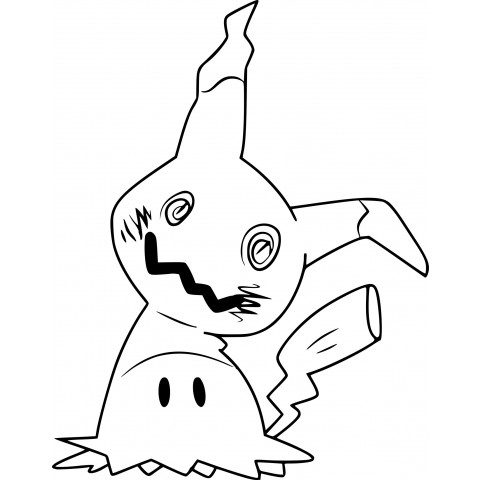 zombie mimikyu coloring pages
