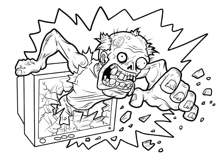 zombie monster coloring pages