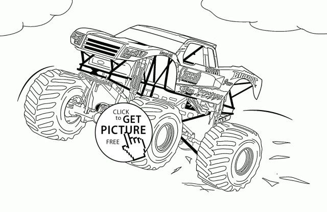 zombie monstor trucks coloring pages
