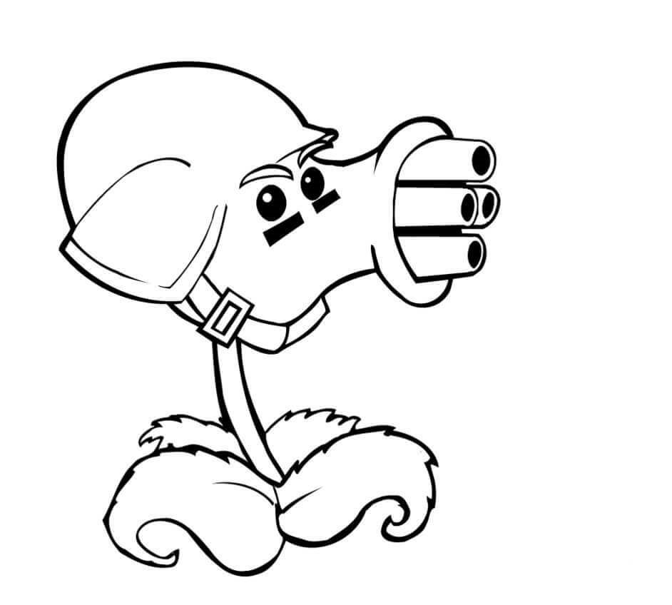zombie peashooter coloring pages