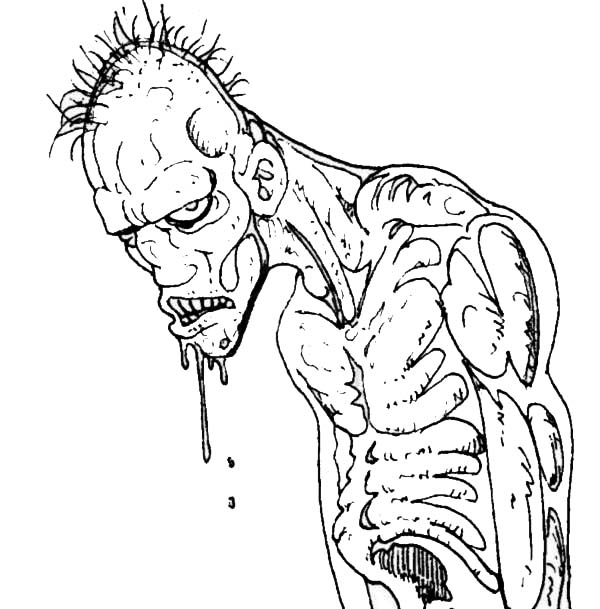 zombie printable coloring pages