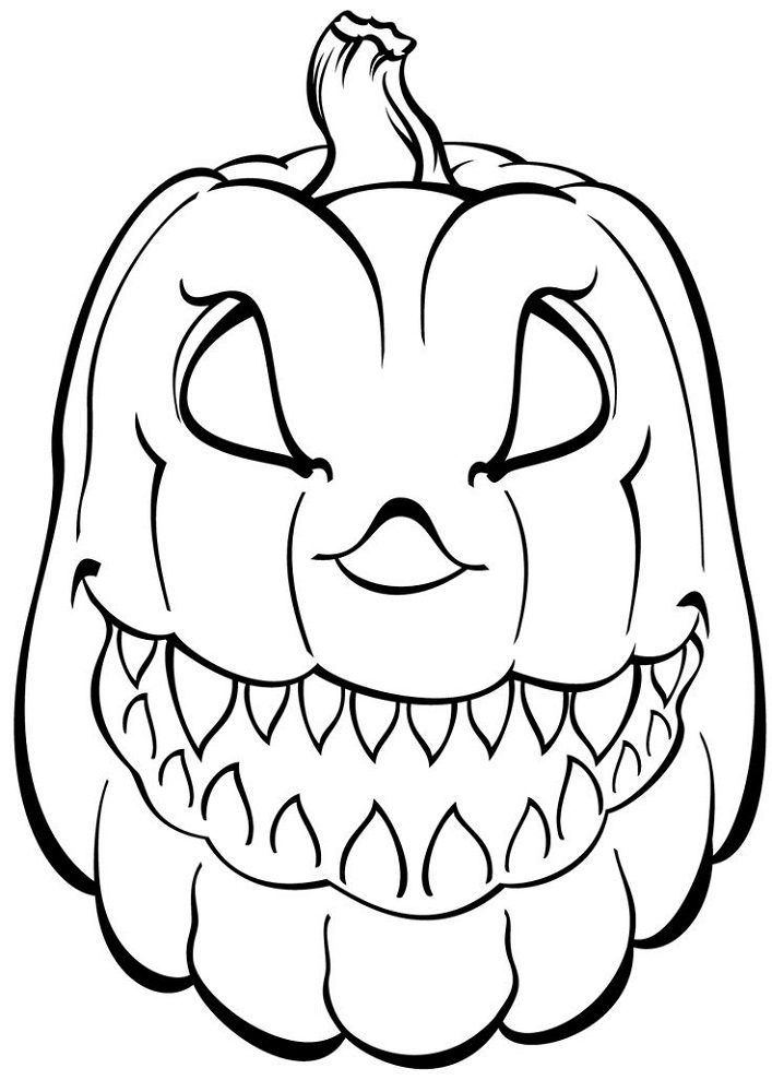 zombie pumpkin head coloring pages