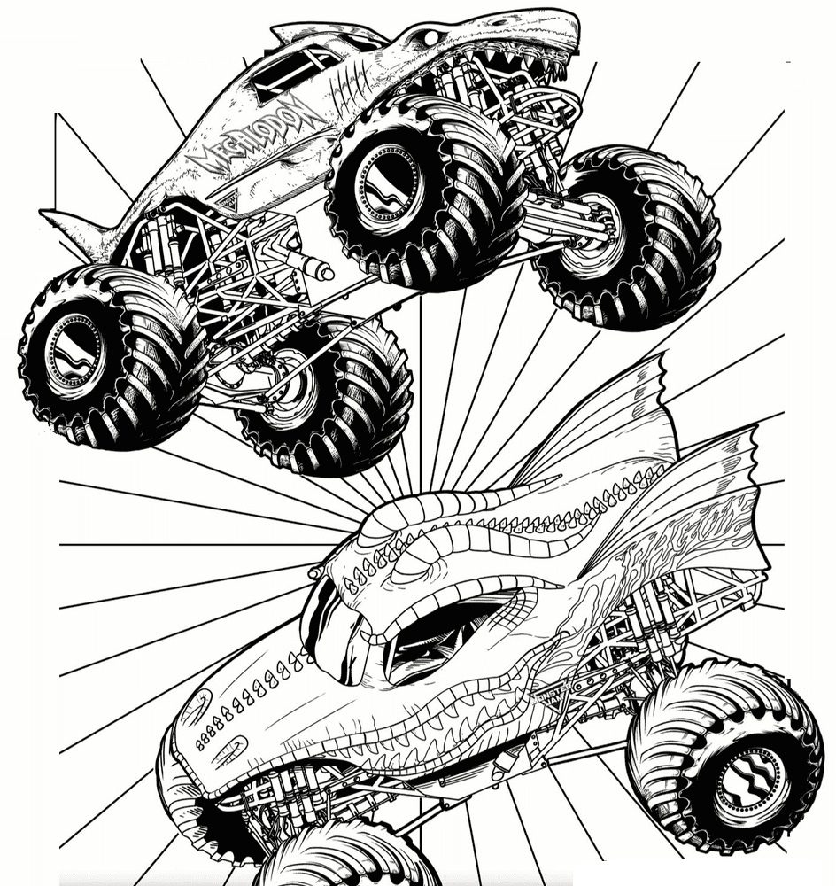 zombie truck coloring pages