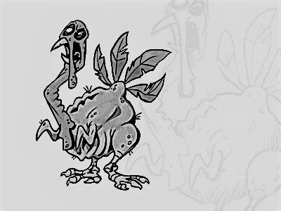 zombie turkey coloring pages