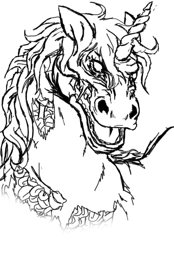 zombie unicorn halloween unicorn coloring pages