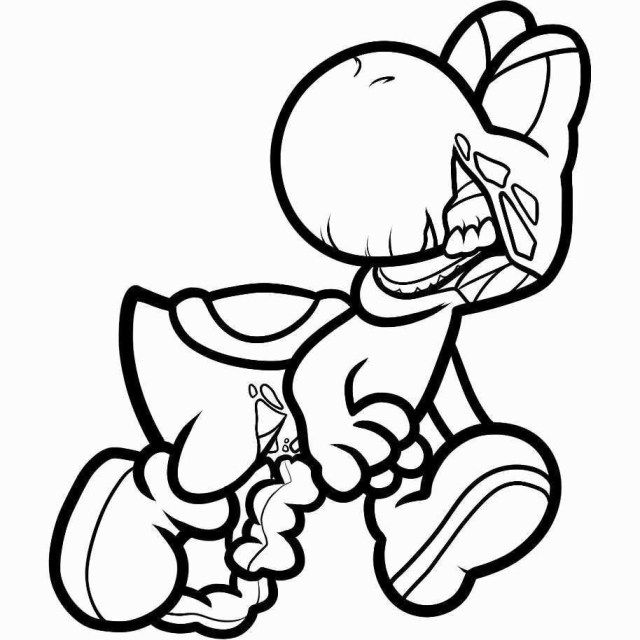 zombie yoshi coloring pages