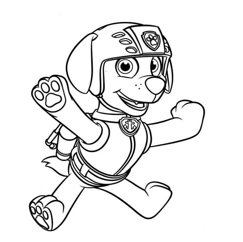 zuma paw patrol coloring page